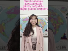 220Vインバーターの3相を単相出力に変えるには?