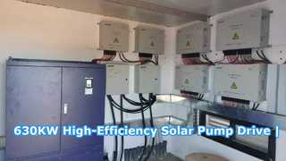 630KW 高効率ソーラーポンプドライブ